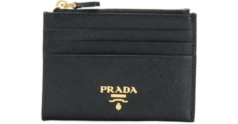 prada zip card case|Prada nylon cardholders.